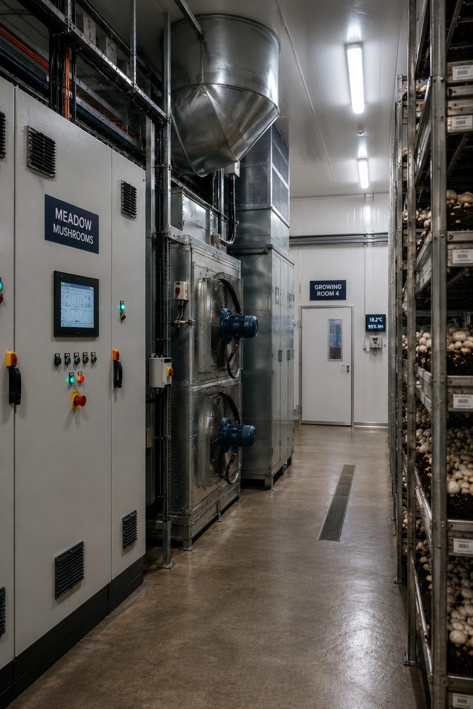 Meadow Mushrooms farm-scale energy benchmarking.